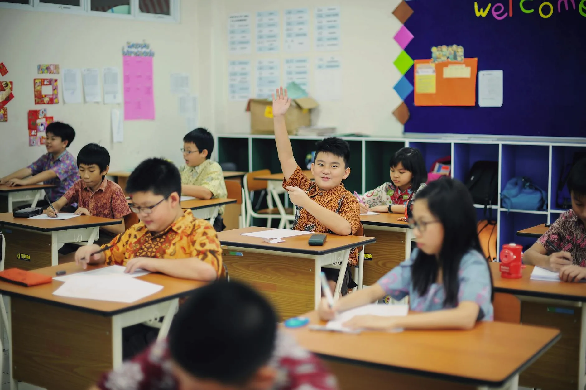 Gambar ruang kelas modern Bimbel Anak Pintar Jogja, tempat les terpercaya di Yogyakarta